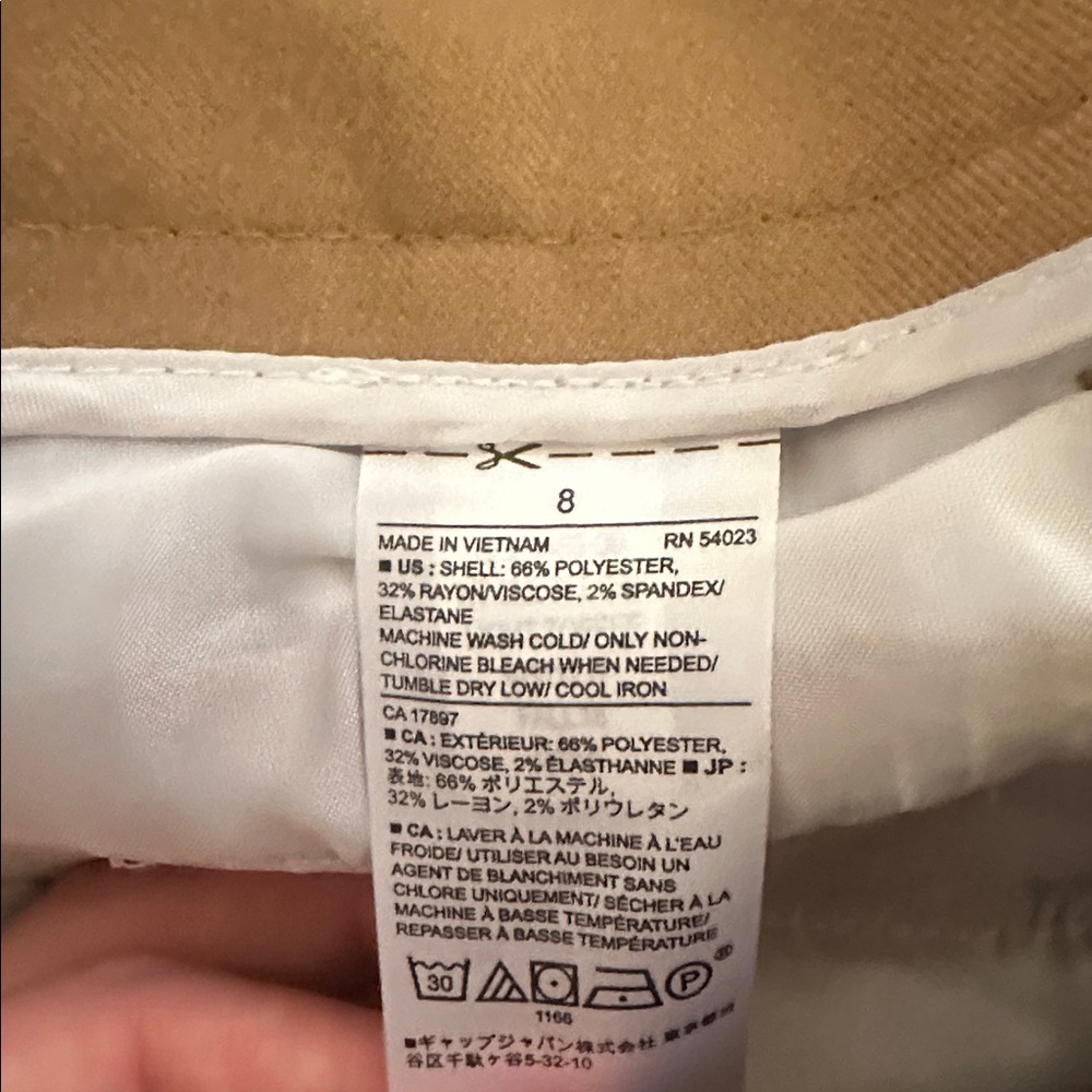 Banana Republic Tan Wide-Leg Crop Pants 8 - Picture 5 of 5